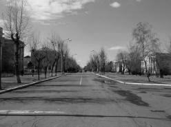 Kyzyl - ulice Lenina, historick st msta (z roku 1914)