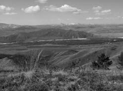 Tuva - dolm Malho Jeniseje - v horch nad mstem Saryg Sep